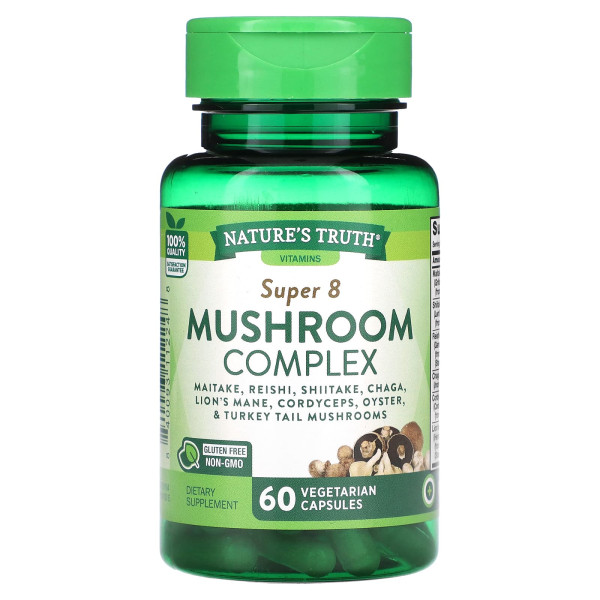 Грибной комплекс Nature's Truth (Super 8 Mushroom Complex) 60 вегетарианских капсул