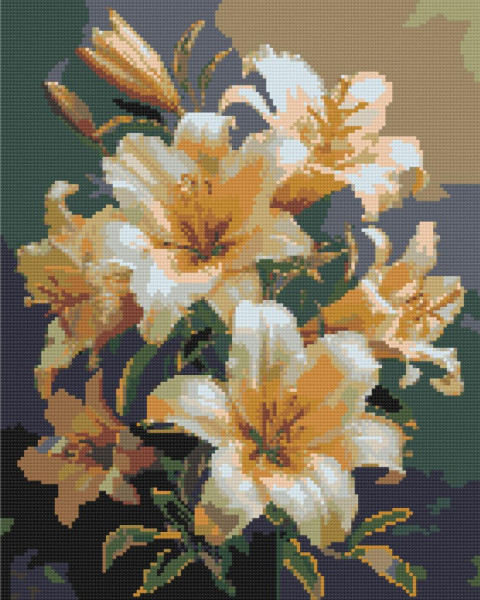 Алмазная мозаика/вышивка Яркие лилии 40x50 Origami