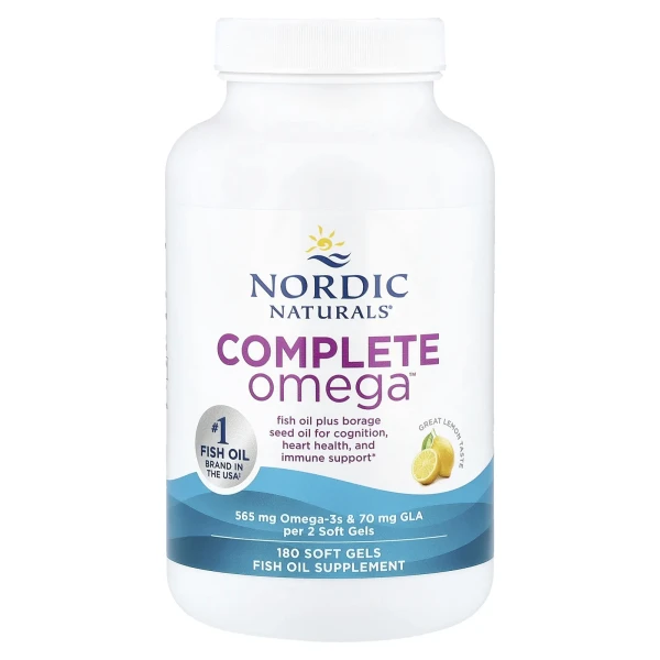 Комплексная омега Nordic Naturals (Complete Omega™) 180 капсул со вкусом лимона