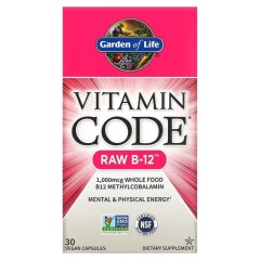 Вітамін B12 Garden of Life (Vitamin Code RAW B-12) 30 капсул