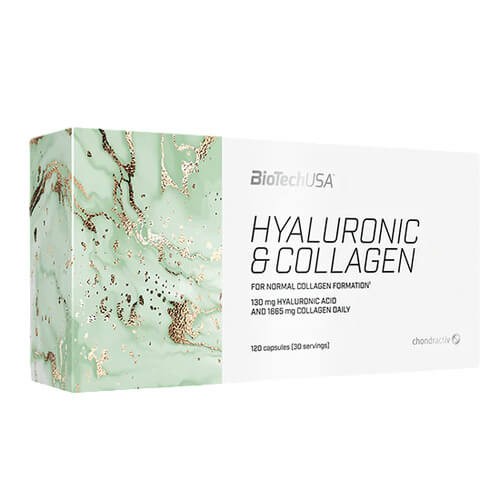 Гіалуронова кислота та колаген BioTech USA (Hyaluronic Collagen) 120 капсул