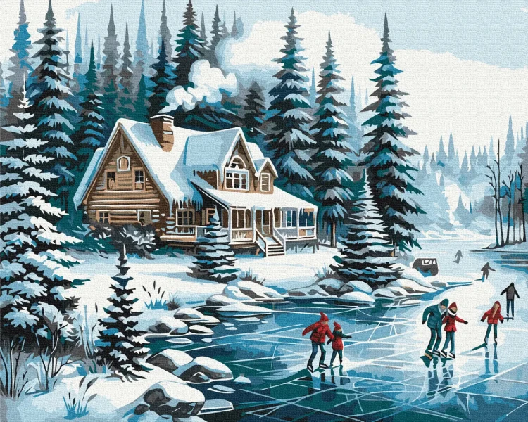 Картина за номерами Зимові канікули  Brushme 48x60