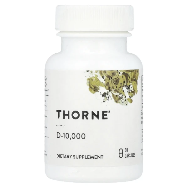 Вітамін D3 Thorne (Vitamin D3) 10 000 МО 60 капсул