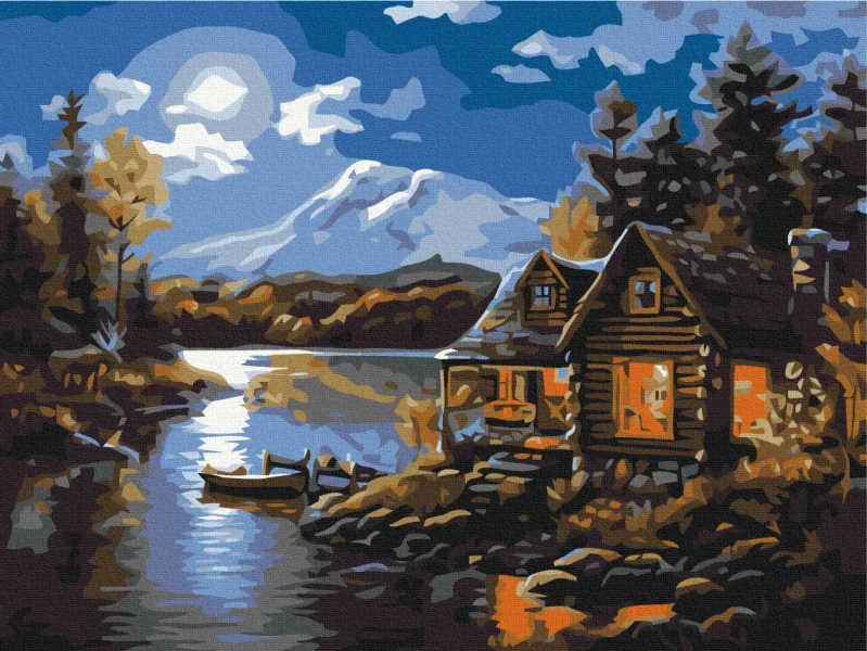 Преміум картина за номерами Будинок лісника Brushme 40x50