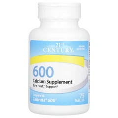 Кальцій 21st Century (Calcium supplement) 600 мг 75 пігулок