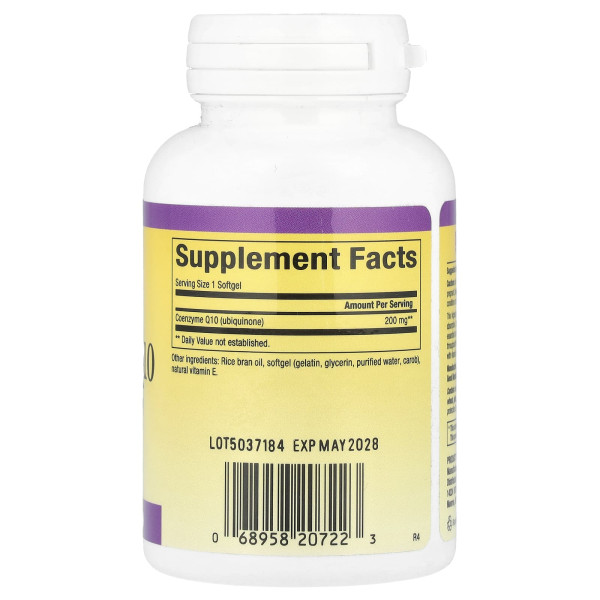 Коензим CoQ10 Natural Factors (CoQ10) 200 мг 60 капсул