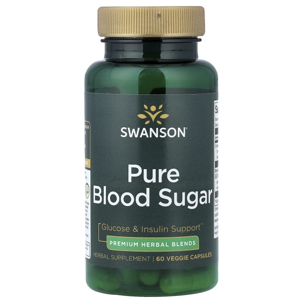 Контроль рівня цукру в крові Swanson (Pure Blood Sugar) 60 капсул