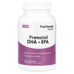 Омега 3 для вагітних Fairhaven Health (Prenatal DHA+EPA) 90 капсул із цитрусовим смаком