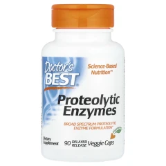 Протеолитические ферменты Doctor's Best (Proteolytic enzymes) 90 капсул