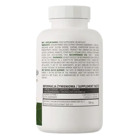 Африканське манго Ostrovit African Mango VEGE  60 вегетаріанських капсул