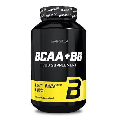 BCAA з вітаміном B6 Biotech USA (BCAA+B6) 200 таблеток