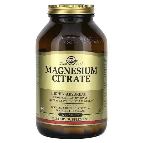 Цитрат магнію Solgar (Magnesium Citrate) 120 таблеток