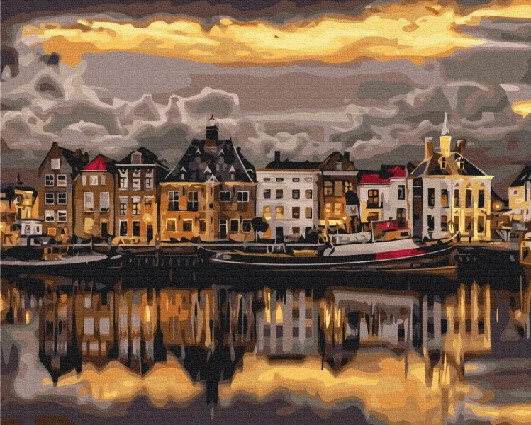 Картина за номерами Вечір в Стокгольмі  Brushme 48x60