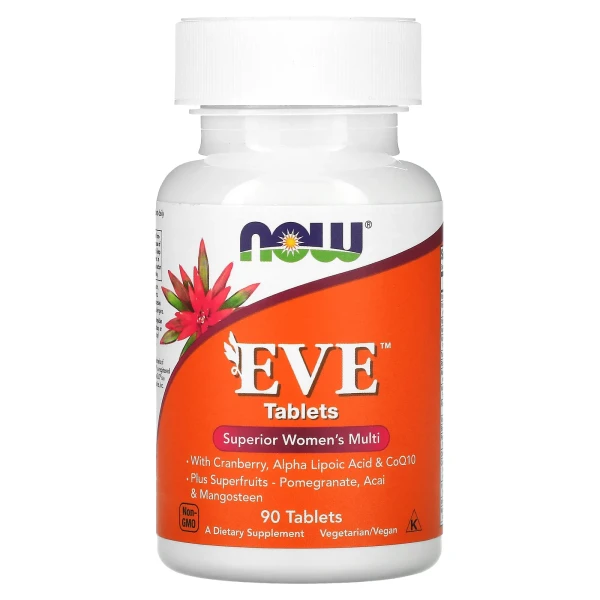 Вітаміни для жінок Єва Now Foods (Eve Tablets) 90 таблеток