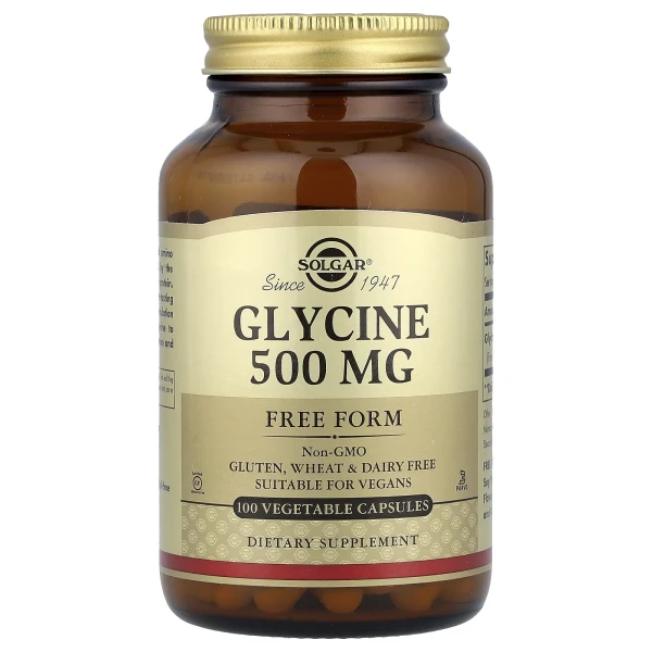 Гліцин Solgar (Glycine) 500 мг 100 капсул