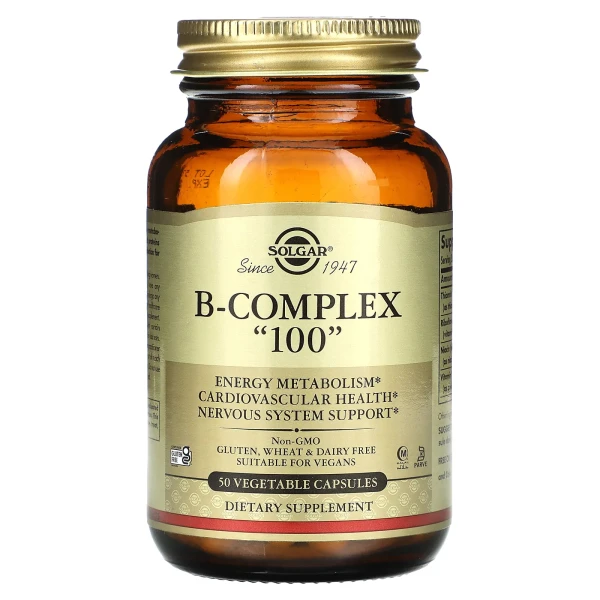 Комплекс вітамінів В-100 Solgar (B-Complex 100) 50 капсул