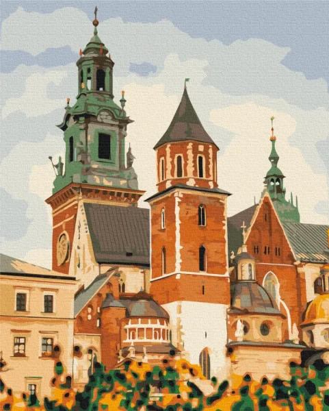 Преміум картина за номерами Вавельський замок в Кракові Brushme 40x50