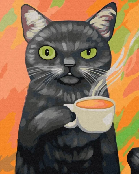 Картина за номерами Котик в понеділок  Brushme 48x60