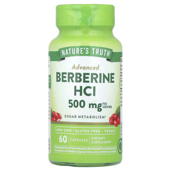 Берберін Nature's Truth (Advanced Berberine) 500 мг 60 вегетаріанських капсул