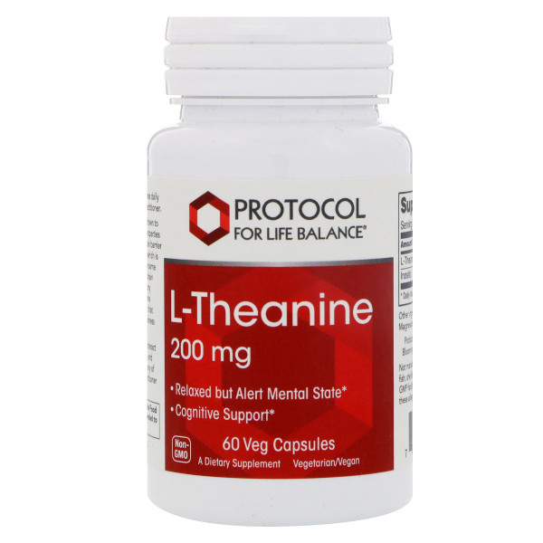 L-теанін Protocol for Life Balance (L-Theanine) 200 мг 60 капсул