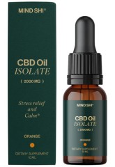 CBD ізолят 2000 мг Mind Shi (CBD Oil Isolate) 10 мл зі смаком апельсина