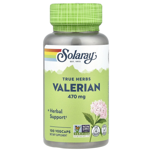 Валеріана Solaray (Valerian) 470 мг 100 капсул