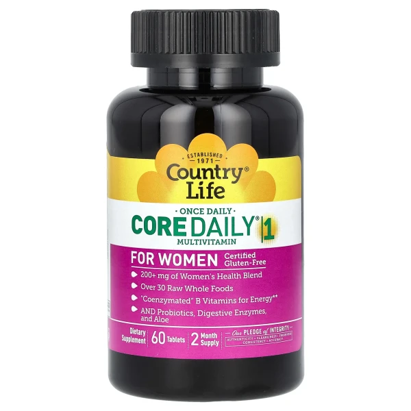 Витамины для женщин после 35 Country Life (Multivitamins for women) 60 таблеток