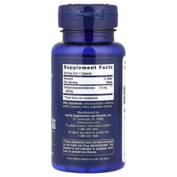 ДГЭА Life Extension (DHEA) 15 мг 100 капсул