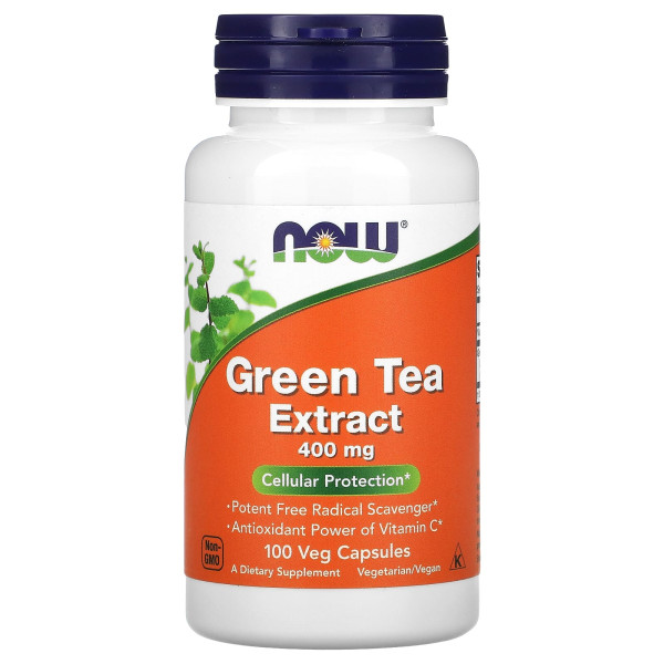 Экстракт зеленого чая Now Foods (Green Tea) 400 мг 100 капсул
