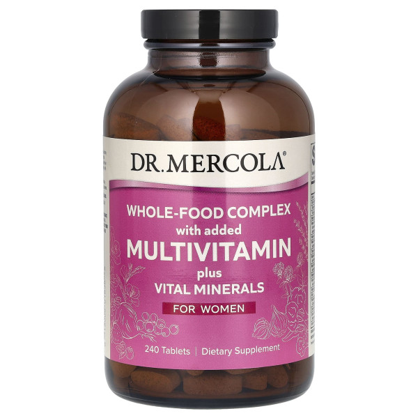 Мультивітаміни для жінок Dr. Mercola (Multivitamin Plus Vital Minerals) 240 таблеток