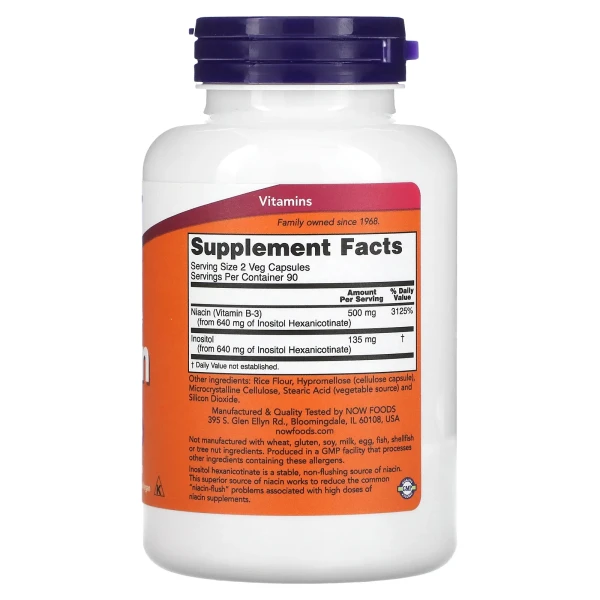 Ніацин Вітамін В3 (Niacin Vitamin B3) 250 мг 180 капсул