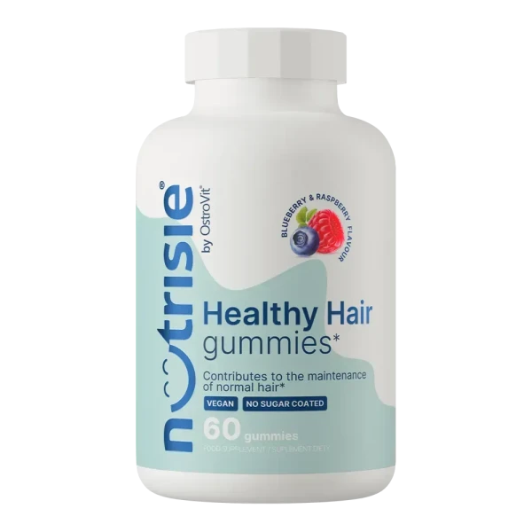 Nutrisie® Healthy Hair Ostrovit 60 жевательных конфет со вкусом черники и малины