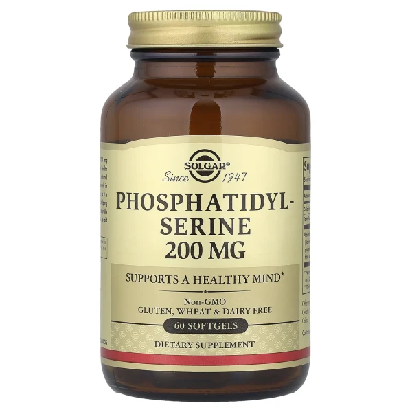 Фосфатидилсерин Solgar (Phosphatidylserine) 200 мг 60 капсул