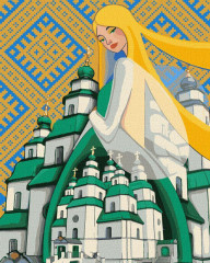 Картина по номерам "Берегиня Свято-Троицкого Собора" 40x50 см Ideyka