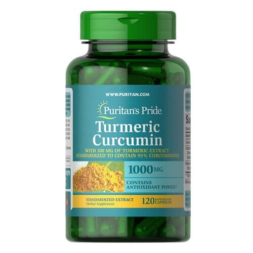 Куркумин с биоперином 1000 мг 5 мг Puritan's Pride (Turmeric Curcumin with Bioperine) 120 капсул