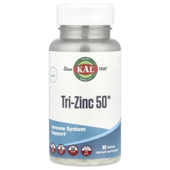 KAL, Tri-Zinc 50™, 90 таблеток (50 мг в 1 таблетці)