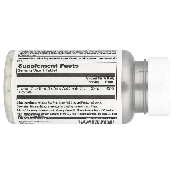 KAL, Tri-Zinc 50™, 90 таблеток (50 мг в 1 таблетці)