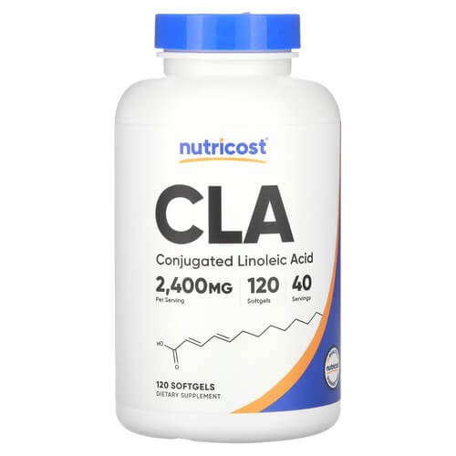 Конъюгированная линолевая кислота Nutricost (CLA) 120 жидких капсул