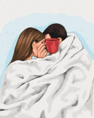 Преміум картина за номерами Кава на двох ©Alla Berezovska Brushme 40x50