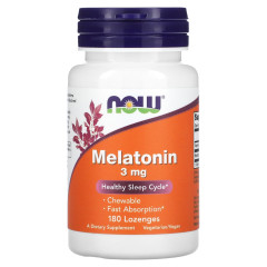 Мелатонин NOW Foods (Melatonin) 3 мг 180 пастилок