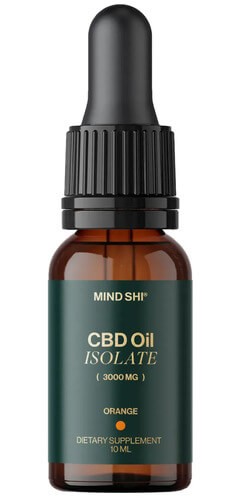 CBD ізолят 3000 мг Mind Shi (CBD Oil Isolate) 10 мл зі смаком апельсина