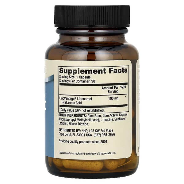 Гіалуронова кислота ліпосомальна 100 мг Dr. Mercola (Liposomal Hyaluronic Acid) 30 капсул