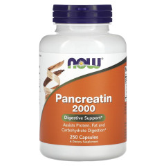Панкреатин 10X NOW Foods (Pancreatin) 200 мг 250 капсул