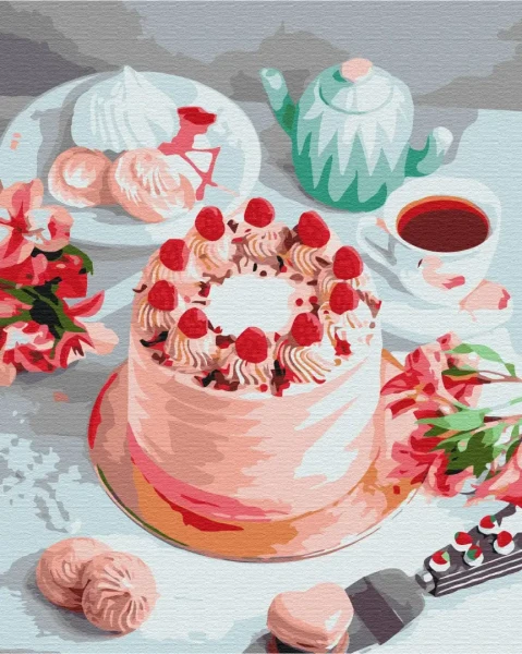 Картина за номерами Рожевий десерт  Brushme 48x60