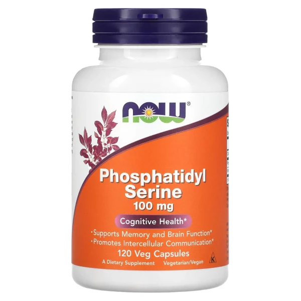 Фосфатидилсерин NOW Foods (Phosphatidyl Serine) 100 мг 120 рослинних капсул