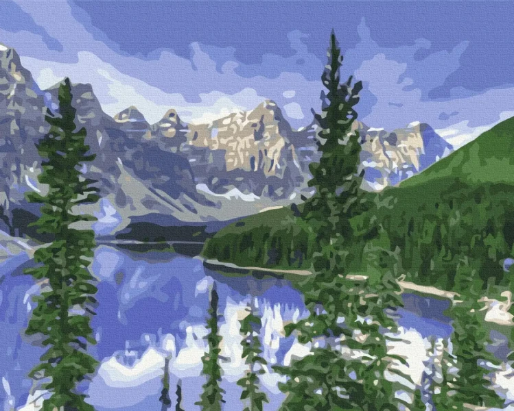 Картина за номерами Пейзажні гори  Brushme 48x60