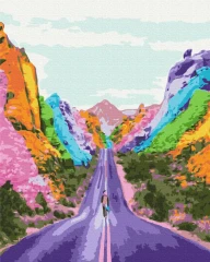 Преміум картина за номерами Райдужний шлях Brushme 40x50