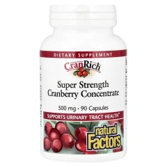 Концентрат журавлини Natural Factors (Super Strength Cranberry Concentrate) 500 мг 90 капсул