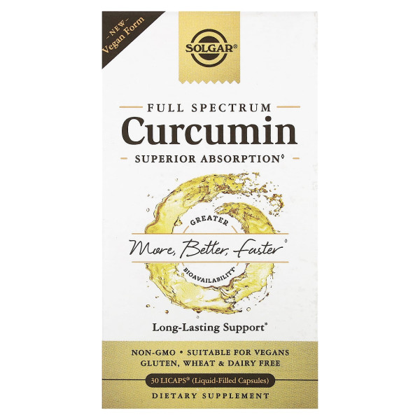 Куркумін Solgar (Curcumin) 40 мг 30 капсул
