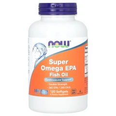 Супер Омега подвійна сила Now Foods (Super Omega EPA) 360 EPA/240 DHA 120 капсул